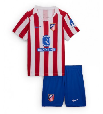 Atletico Madrid Hjemmebanetrøje Børn 2025-26 Kortærmet (+ Korte bukser)